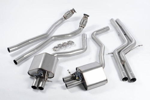 Milltek non-resonated cat-back exhaust system for Audi RS6 / RS7 C7