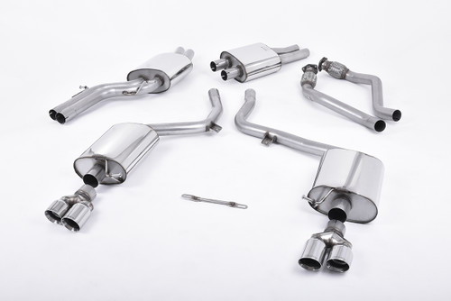 Milltek Cat-back - EC-Approved. Quad Polished Tips - S5 - 3.0 TFSI B8 Sportback - 2010-2011 - SSXAU261_1 Milltek Cat-back - EC-Approved. Quad Polished Tips - S5 - 3.0 TFSI B8 Sportback - 2010-2011 - SSXAU261_1