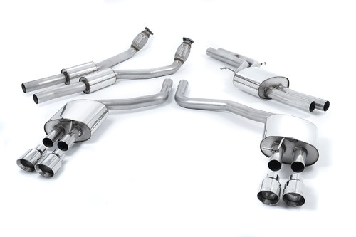 Milltek resonated cat-back exhaust (ECE approved) SSXAU332 for Audi S6 C7