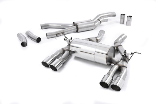 Milltek Cat-back - EC-Approved. Polished Tips - OE System requires cutting - 3 Series - F80 M3 Saloon - 2014-2020 - SSXBM992
