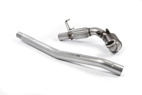 Milltek cast large bore downpipe with hi-flow sports cat SSXVW396 for the SEAT Leon Cupra 300 5F