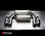 Remus Rear Silencer Left/Right with Integrated valves using the OE valve control system with 4 tail pipes @ 102 mm angled, straight cut, chromed - 2 Series F87 M2 Competition 302 kW S55B30 2018-