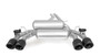 Remus Racing Rear Silencer Left/Right with Integrated valves using the OE valve control system with 4 Carbon tail pipes @ 102 mm angled, Titanium internals - 2 Series F87 M2 Competition 302 kW S55B30 2018-