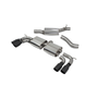 Scorpion Resonated cat/gpf-back system without valves w/Black ceramic coated quad Daytona trims