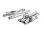 Milltek non-resonated cat-back exhaust with twin oval tips for Mini Cooper S Coupe R58