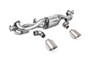 Milltek particulate filter-back exhaust with brushed titanium trims for Porsche 718 GTS 4.0 and GT4 4.0