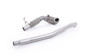 Milltek large bore downpipe with hi-flow sports cat for Audi S3 8V and Volkswagen Golf R Mk7