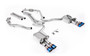 Milltek non-resonated valved cat-back exhaust for Audi S5 B9 RHD (Sport Diff with Brace Bars)