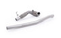 Milltek large bore downpipe with hi-flow sports cat for Audi S3 8V and Volkswagen Golf R Mk7 (2013 to 2021)