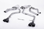 Milltek Cat-back - Non-resonated (louder). Quad Black Velvet Tips - S5 - 3.0 TFSI B8.5 Coupe & Cabriolet - 2011-2020 - SSXAU411