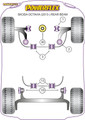 Powerflex Lower Engine Mount (Large) Insert Track Use OCTAVIA 5E UP TO 150PS REAR BEAM 85-832P