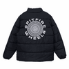 Spitfire Classic 87 Swirl Embroidered Black Puffer Coat LG