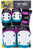 187 Combo 6-Pack Pink/Teal Pad Set S/M