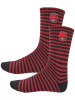 Spitfire Bighead Fill EMB Stripe (Black/Red) Socks