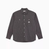Last Resort SM001 Poplin (Navy Stripe) Shirt LG