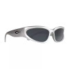 Cassette Eyewear - Limewire - Silver/Smoke Lens
