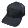 Satanic Drain Cleaner Trucker Hat (Black/Black)