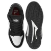 Lakai Telford Low Skate Shoes - Black/White Suede