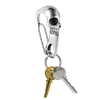 Deathwish Crypt Carabiner Keychain - Silver