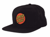 Santa Cruz Classic Dot Fit L/XL Black Hat