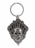 Creature Bonehead Flame Antique Nickel Keychain