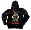 Heroin Teggxas Chainsaw Black Zip Hoodie MD