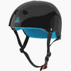 888 Helmet Certified Sweatsaver Glossy Black w/ Blue Logo