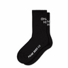 Polar Gnarly Black Rib Socks