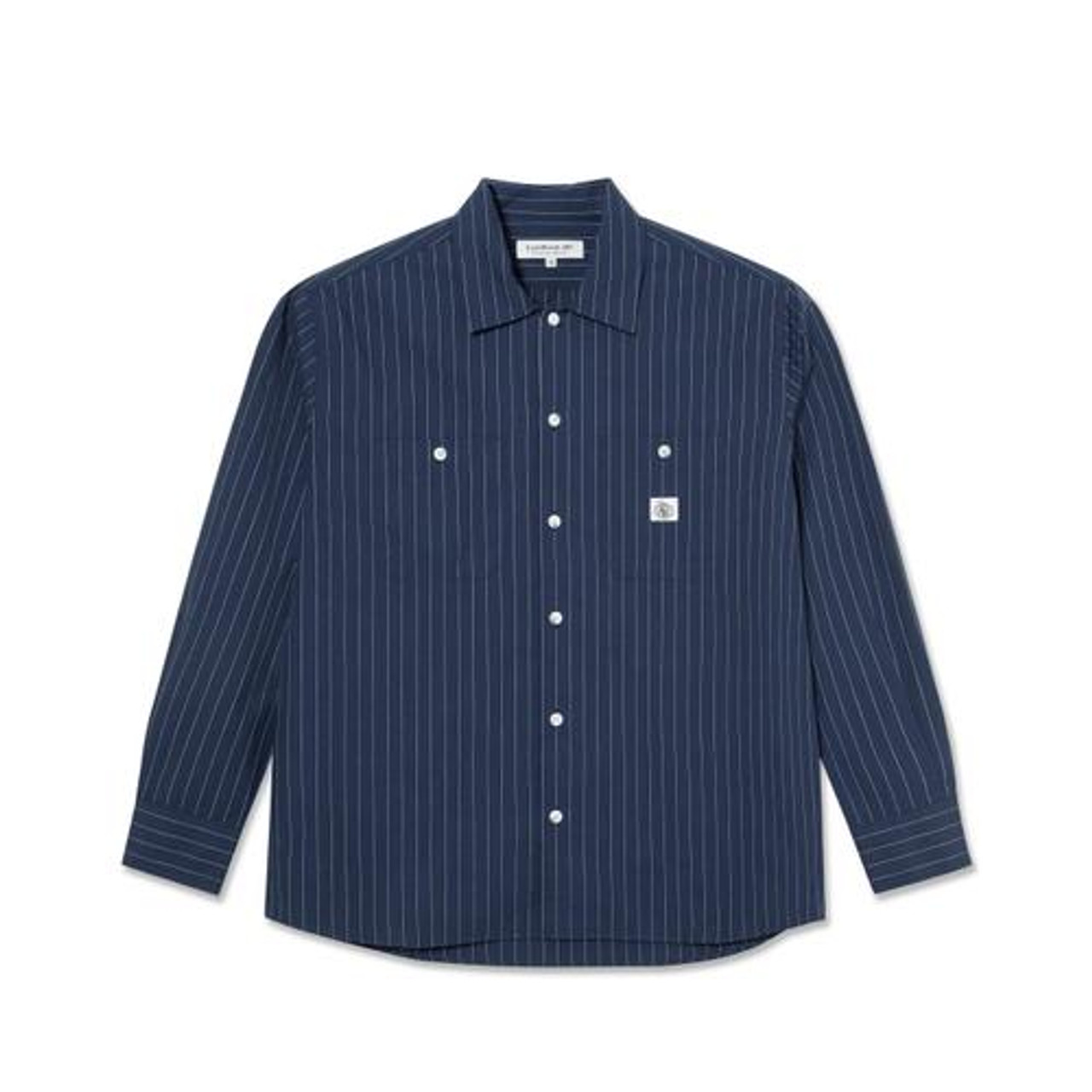Last Resort SM001 Longsleeve Button-Up (Blueprint Blue) SM