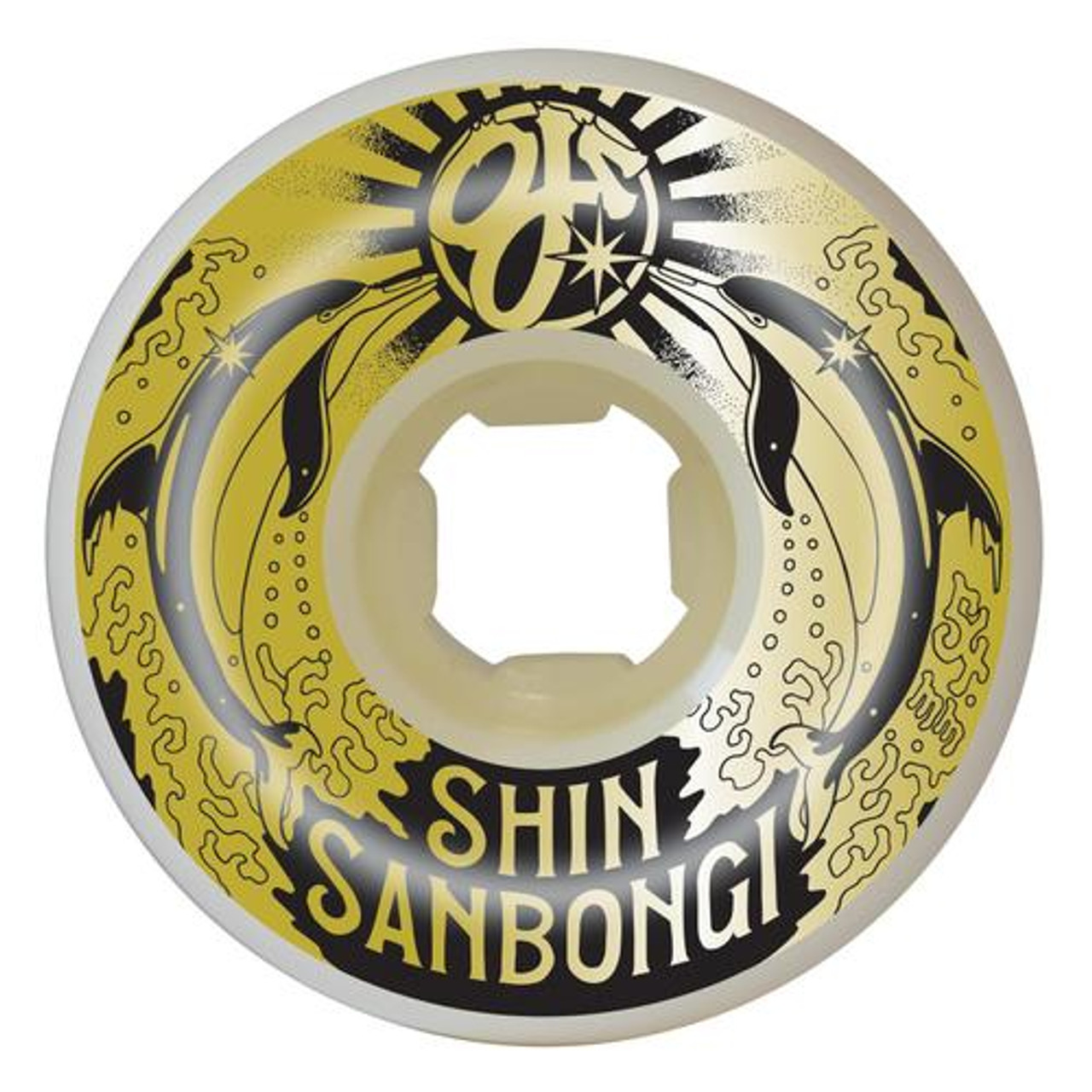 OJ 101a/95a 54mm Double Duro Shin Sanbongi Gold Dolphins Wheels