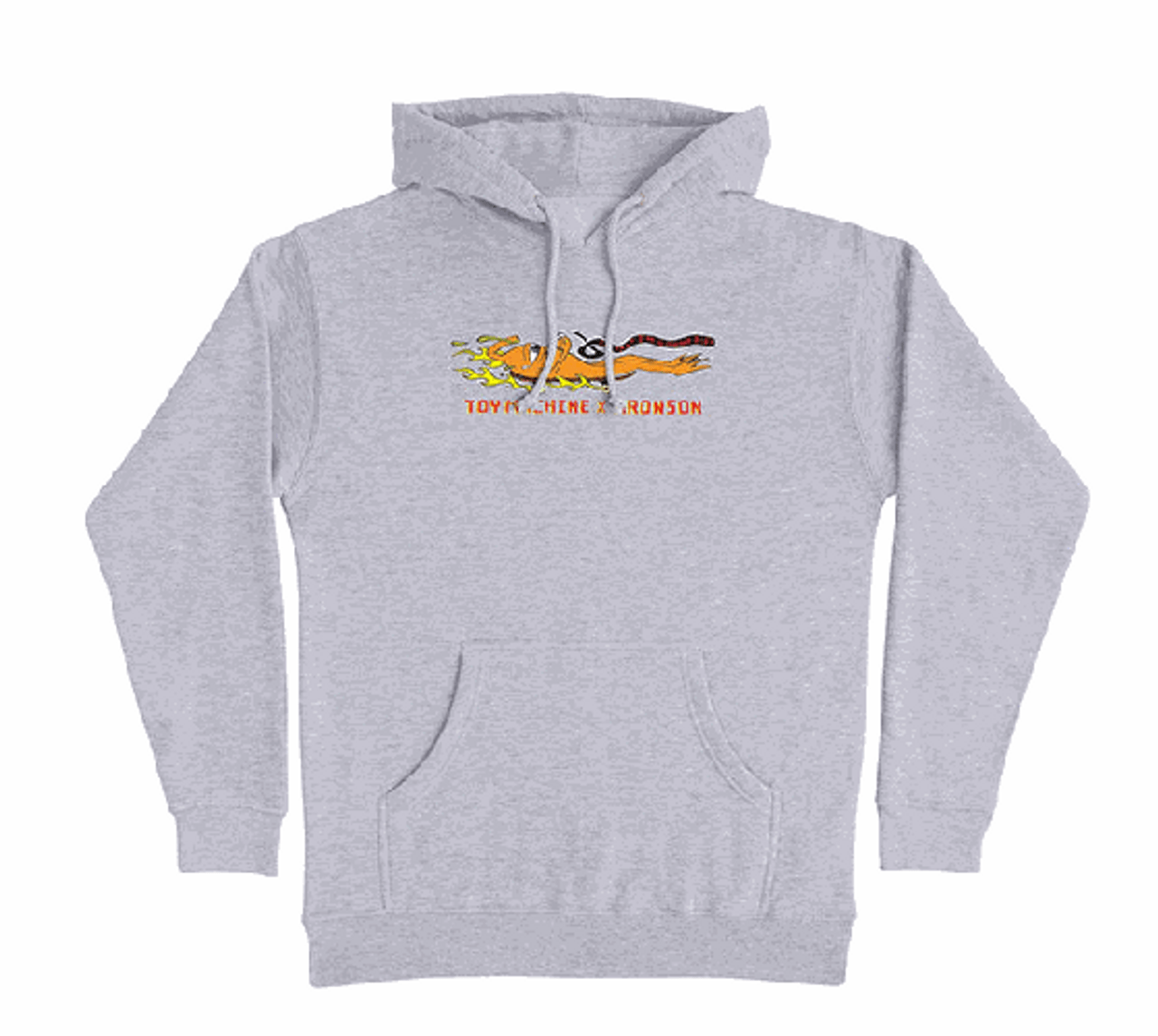 Toy Machine x Bronson Heather Grey Hoodie XL