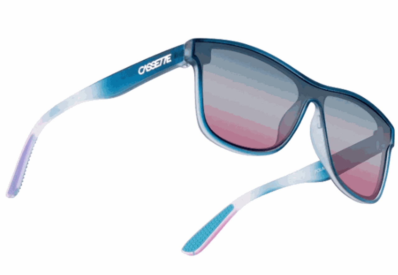 Cassette Eyewear - Mercury - Blue Pink Fade/Polarized Blue Pink Fade Mirror Lens
