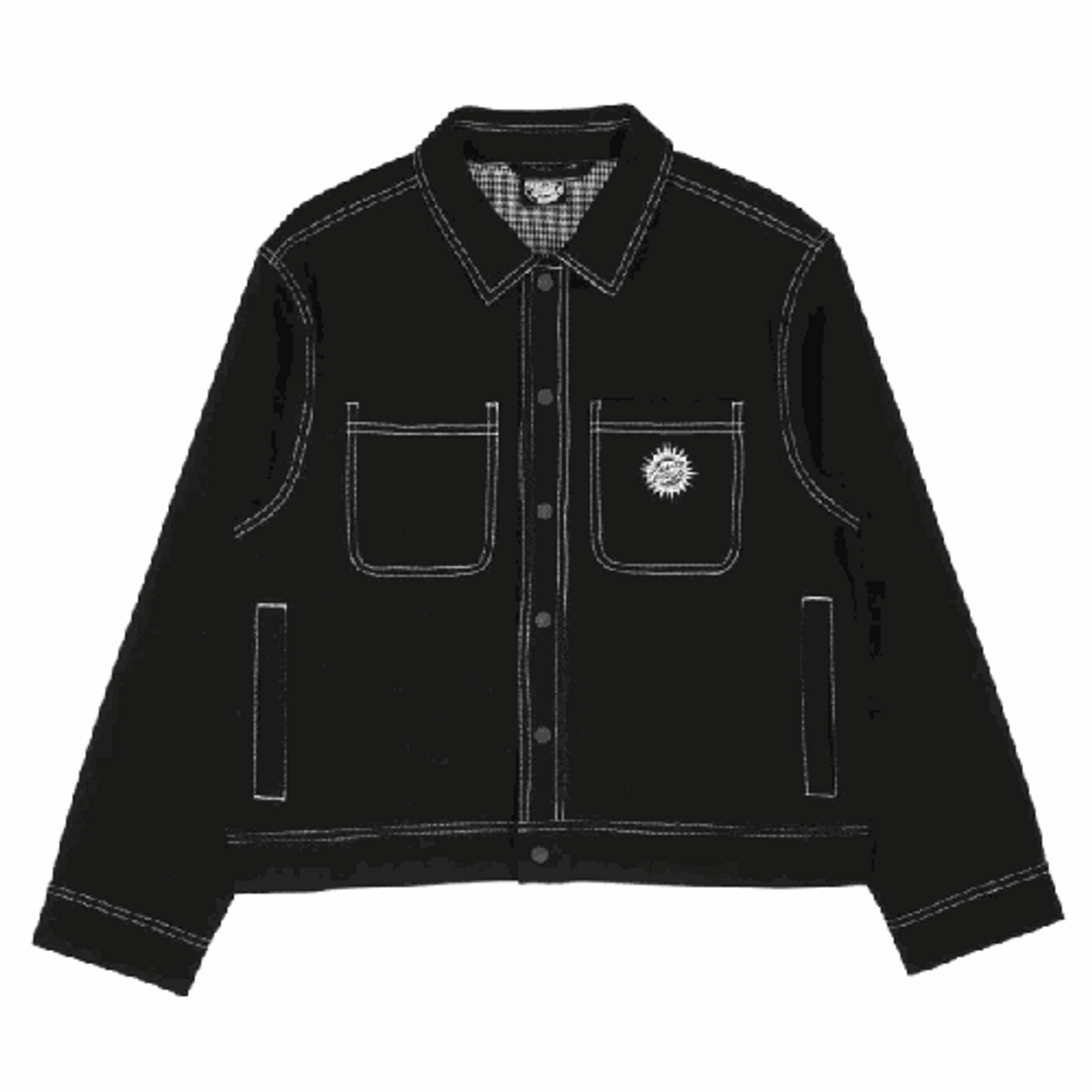 Santa Cruz Ornate Sun Chore Coat Women's Jacket Black LG
