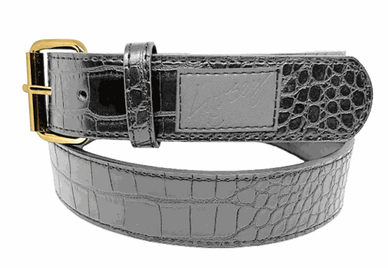 Loosey Silver Croc Belt
