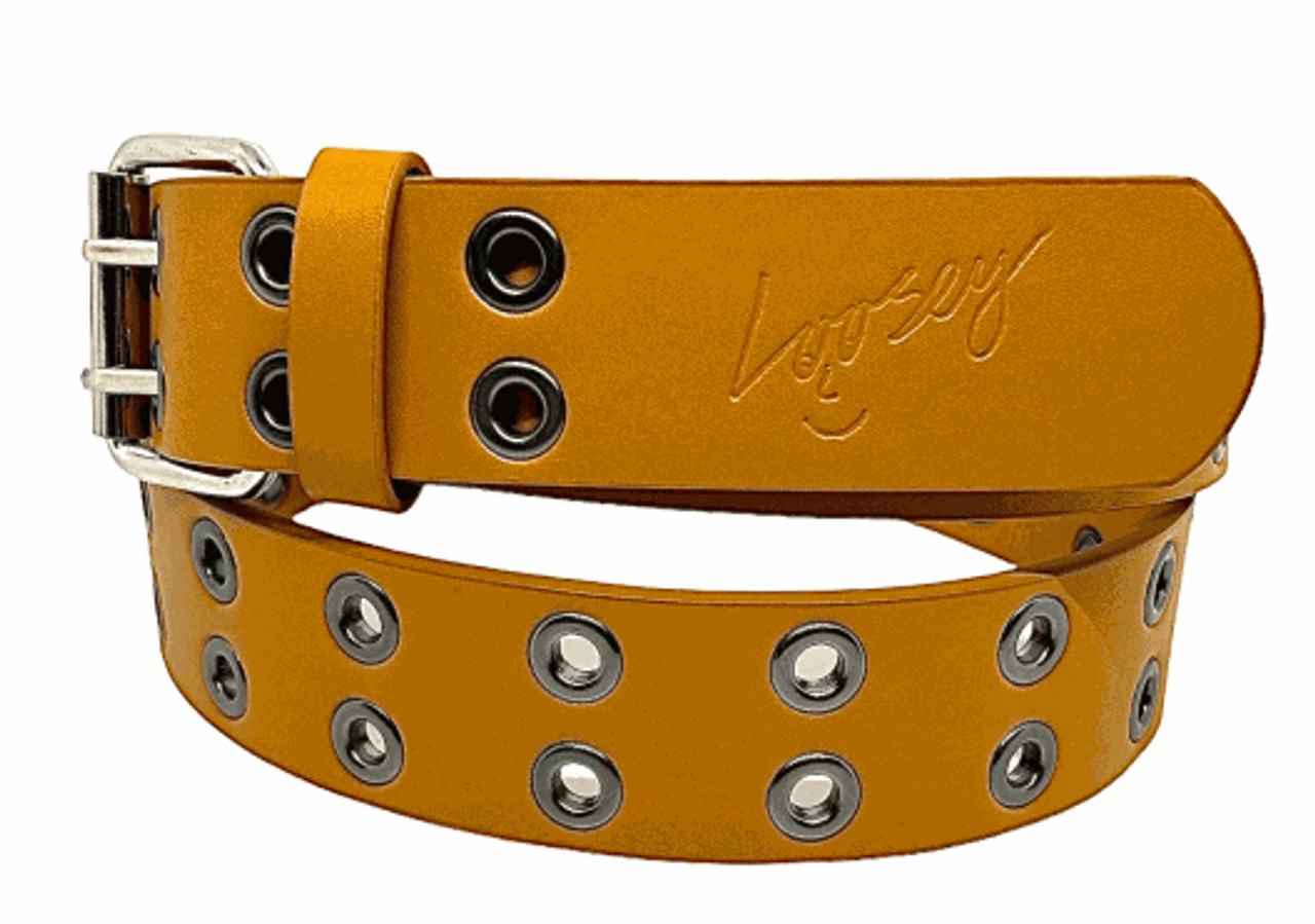 Loosey Camel Grommet Belt
