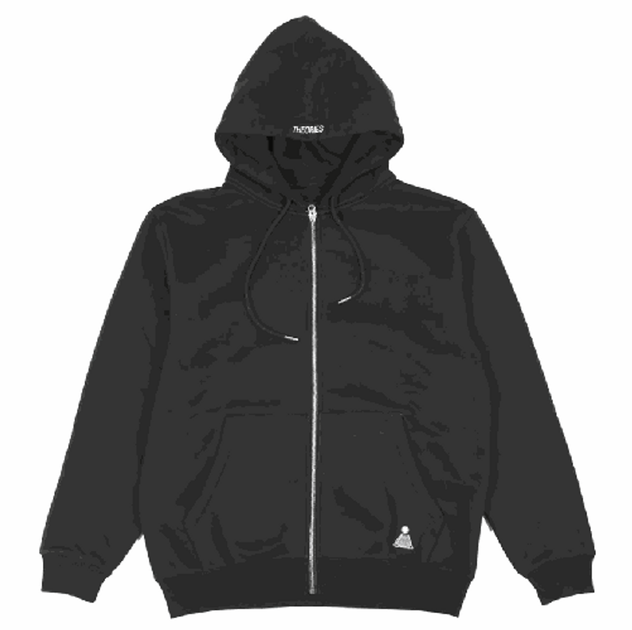Theories Scribble Black Zip Hoodie LG