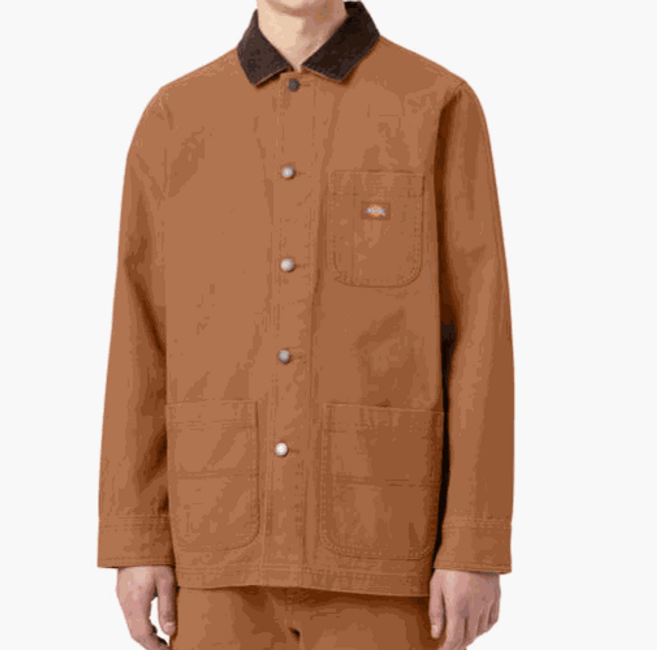 Dickies Stonewashed Brown Fleece Lined Chore Coat MD
