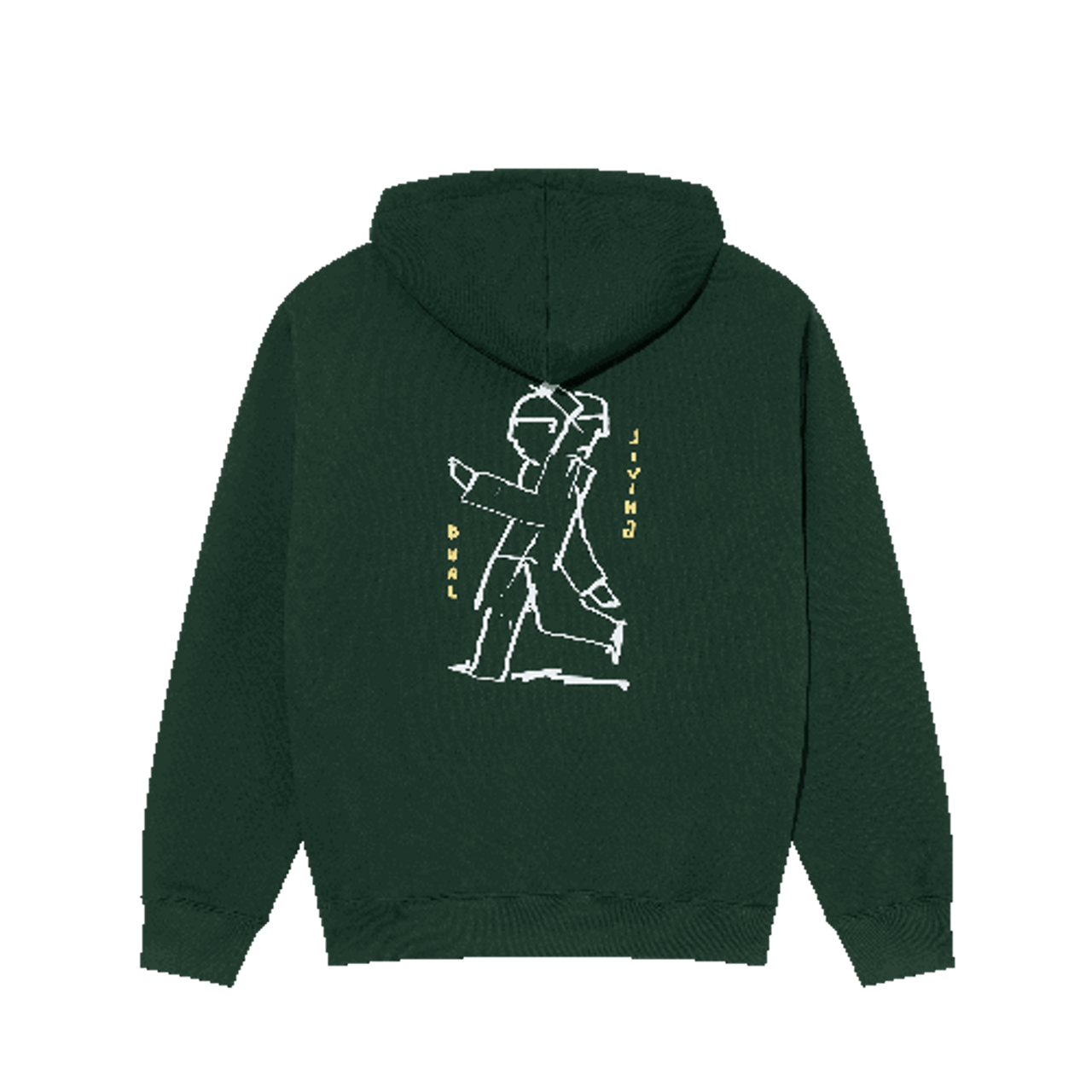 Polar Dave Hoodie Dual Living (Dark Green) LG
