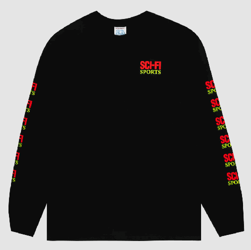 Sci-Fi Fantasy Sports Black L/S Tshirt XL