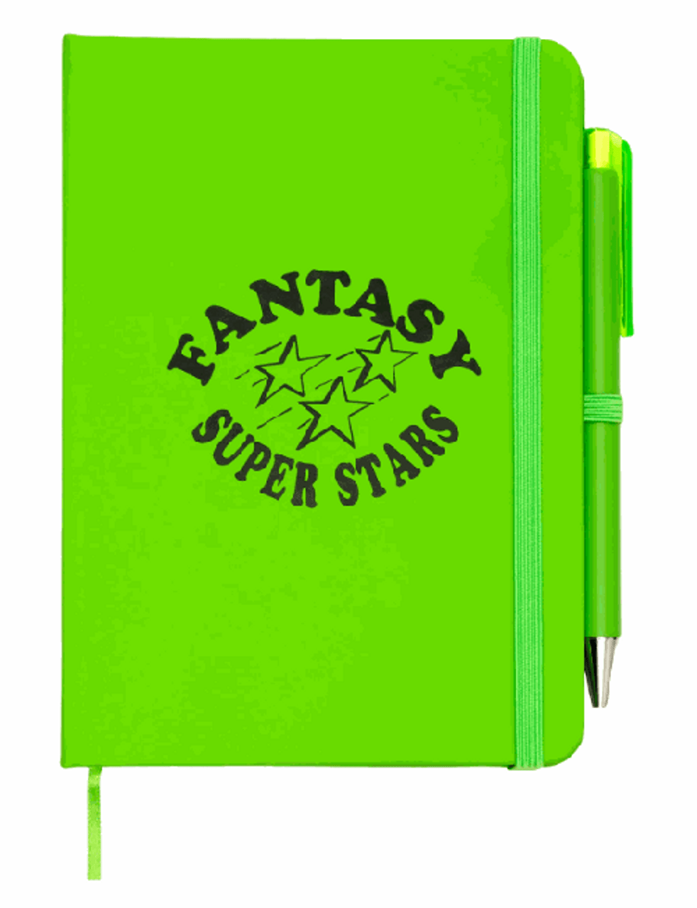 Sci Fi Fantasy Super Stars Lime Notebook & Pen