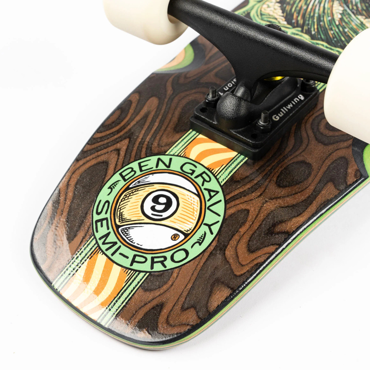 Sector 9 longboard complete, Ben Gravy longboard, Cosmos Strand longboard, Sector 9 cruiser longboard, surf style longboard, carving longboard, cruising longboard, smooth riding longboard, beach cruiser longboard, beginner friendly longboard, ready to ride longboard, Sector 9 Ben Gravy graphic