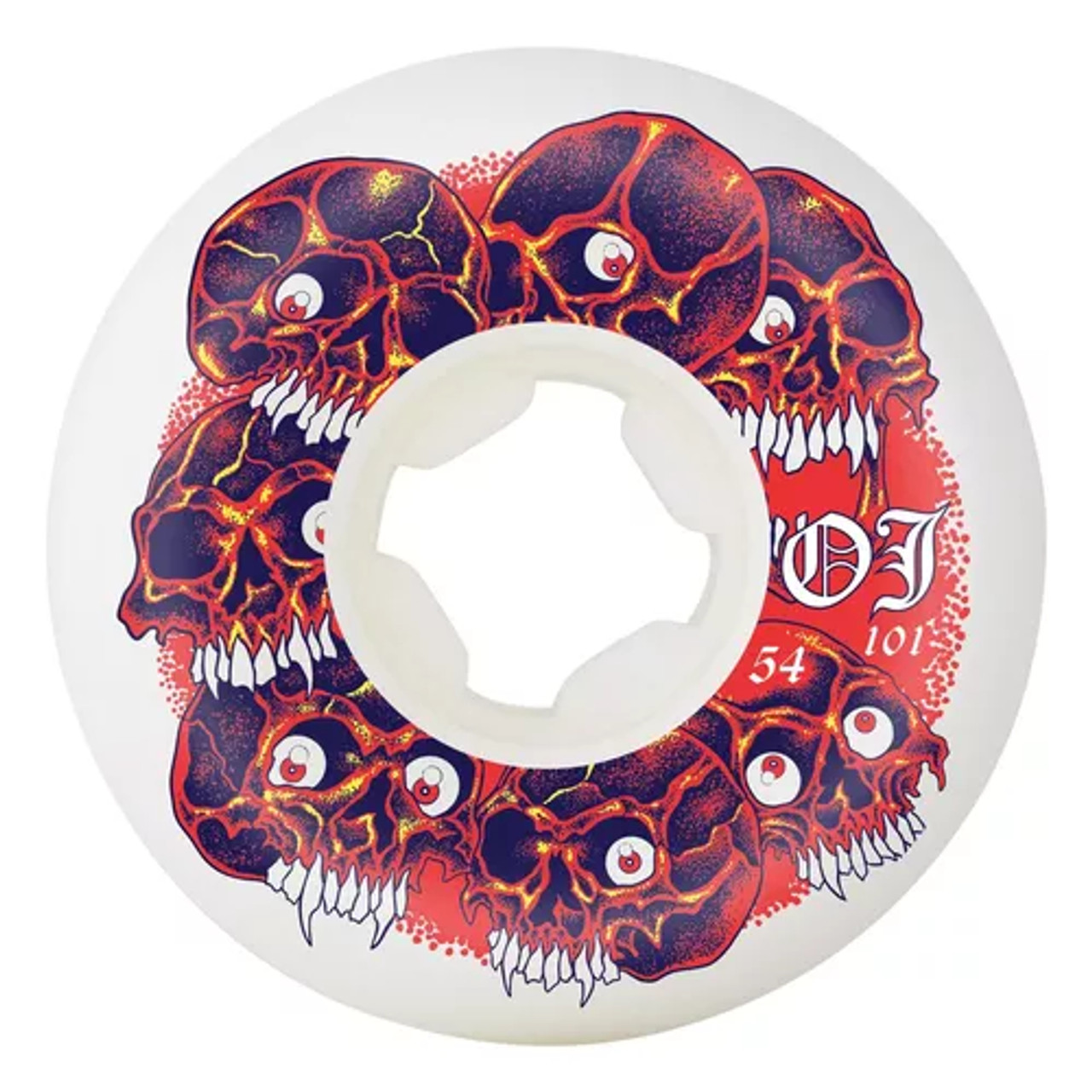 OJ 101a 54mm Grey Matter White Hardline Wheels