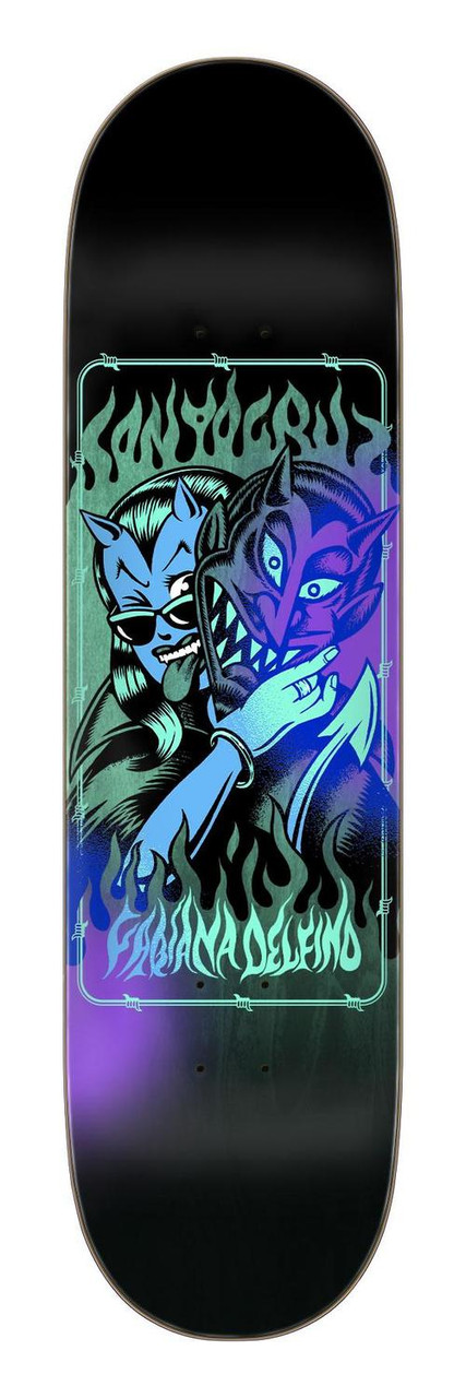 8.25 Santa Cruz Delfino Devil Mask Pro Deck