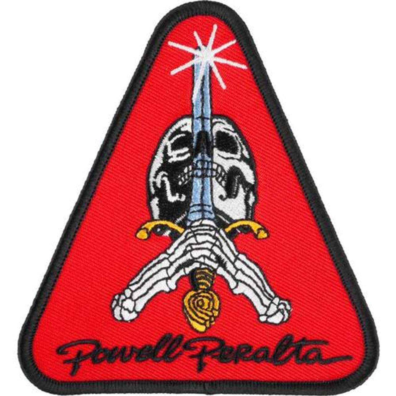 Powell Peralta Skull and Sword Red 4" Patch