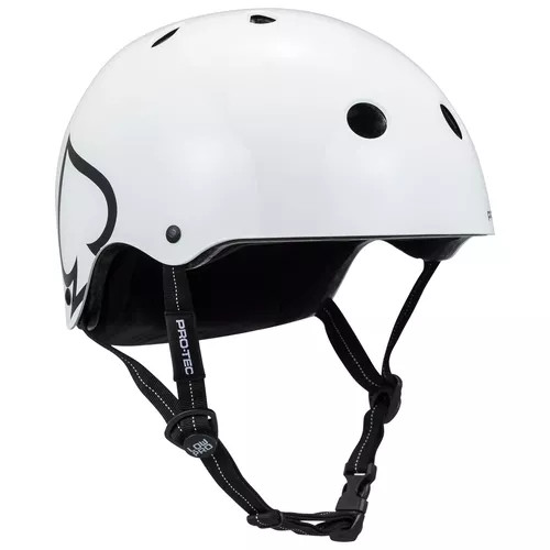 Pro Tec Certified Low Pro (Gloss White) Helmet S/M
