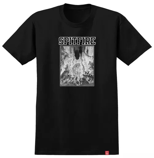 Spitfire Inferno (Black/White) Tshirt LG