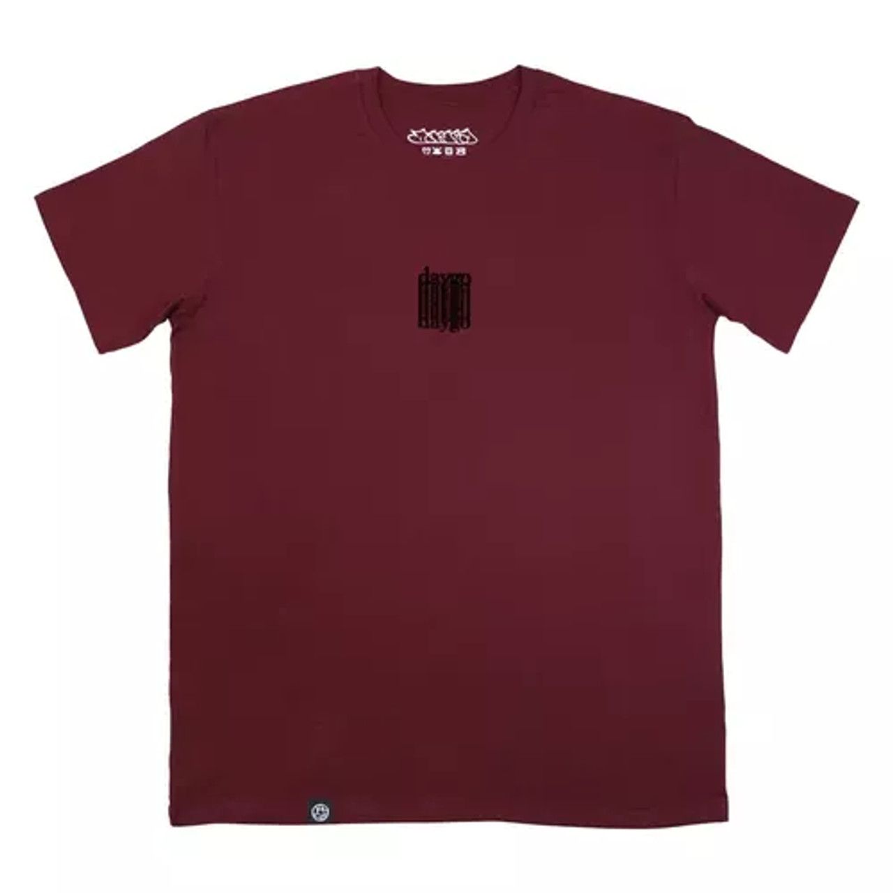 Daygo Burgundy Barcode Tshirt LG Daygo Burgundy Barcode Tshirt LG