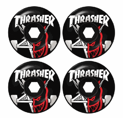 Spitfire x Thrasher 56mm 80HD (Black) Classic Full