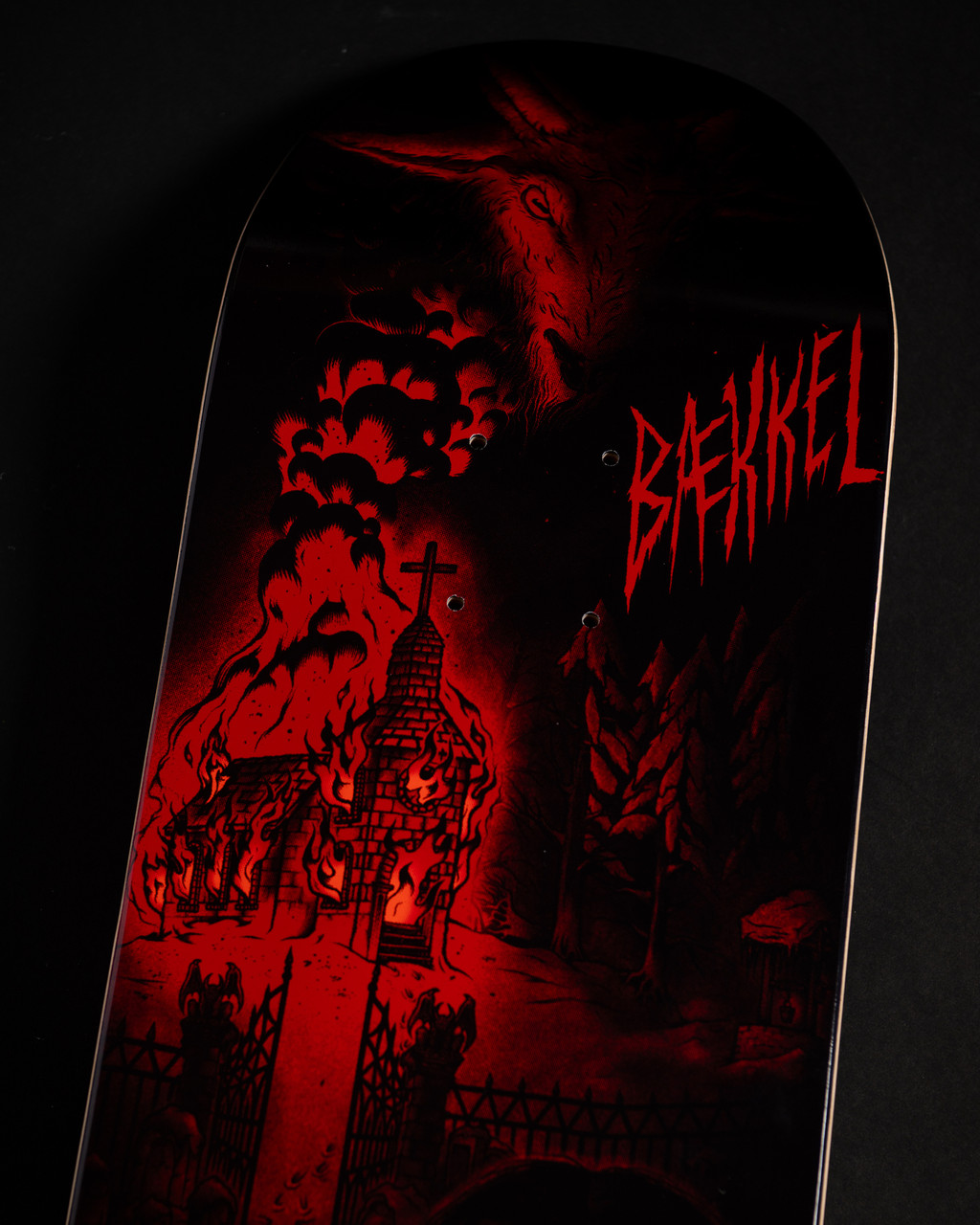 Creature skateboard deck, Baekkel Torch Pro deck, Baekkel pro model skateboard deck, 8.6 skateboard deck, 8.6 x 32.11 skateboard deck, wide skateboard deck, Creature pro skateboard deck, street skateboard deck, transition skateboard deck, durable skateboard deck, premium maple skateboard deck
