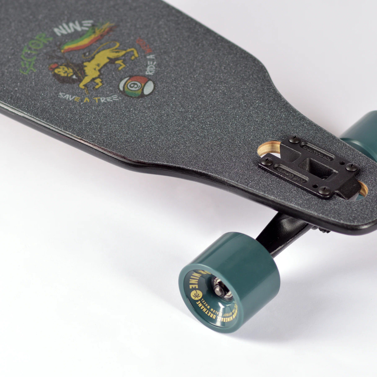 Sector 9 longboard complete, Lookout Roots longboard, Sector 9 Lookout longboard, cruiser longboard complete, carving longboard, pintail longboard, street cruising longboard, smooth riding longboard, beginner friendly longboard, ready to ride longboard, Sector 9 Roots graphic